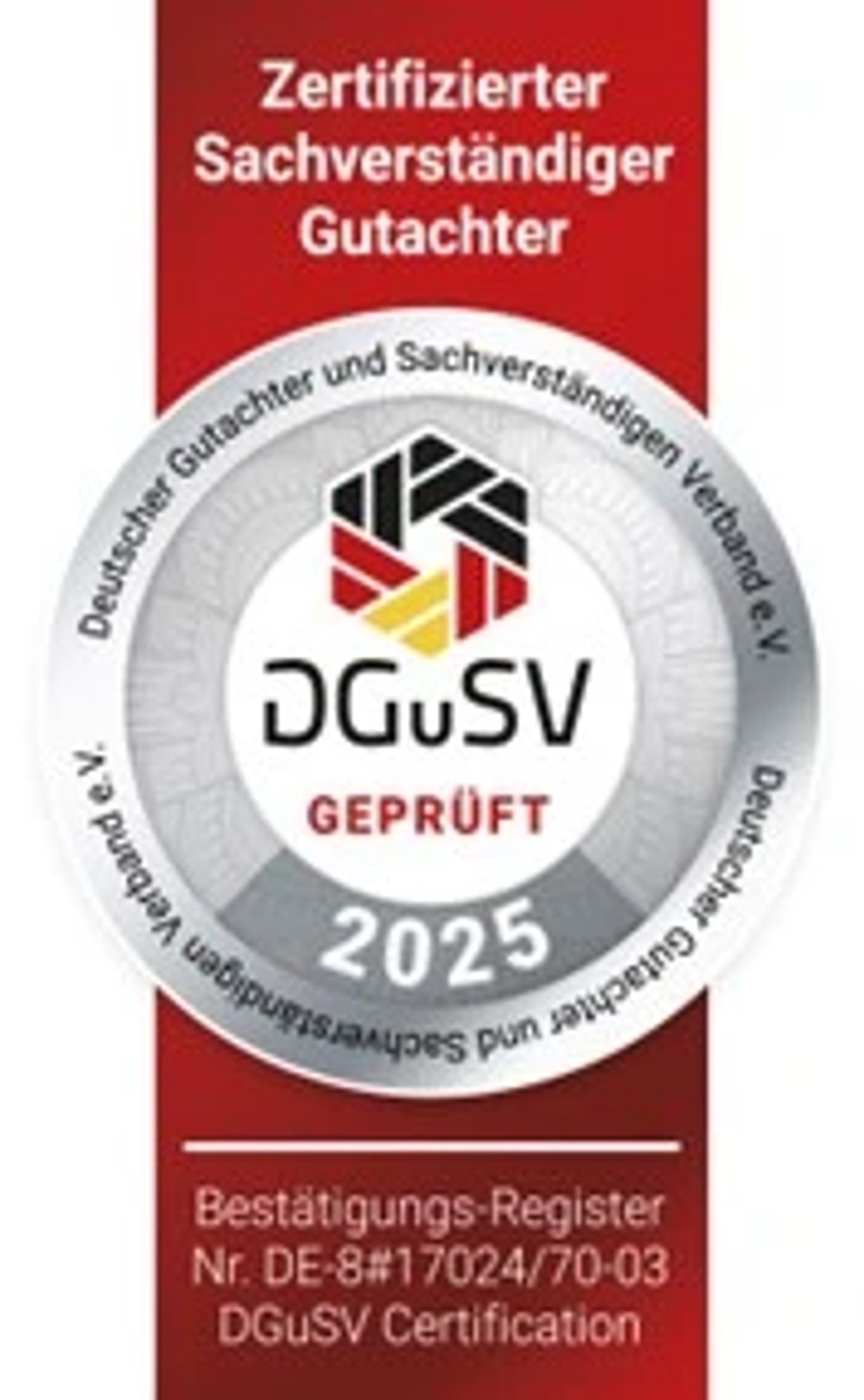 Siegel der DGuSV mit Jahreszahl 2025